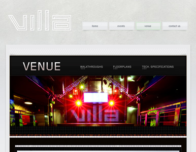 Villa nightclub website